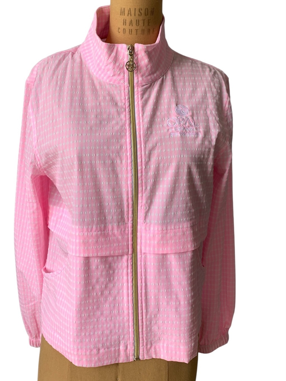 Lilly Pulitzer Pink Zip-Front Utility Jacket